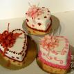 Small Valentine Fondant Hearts