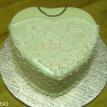 Bride Heart with applique roses