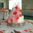 Designer notes and cascade of roses