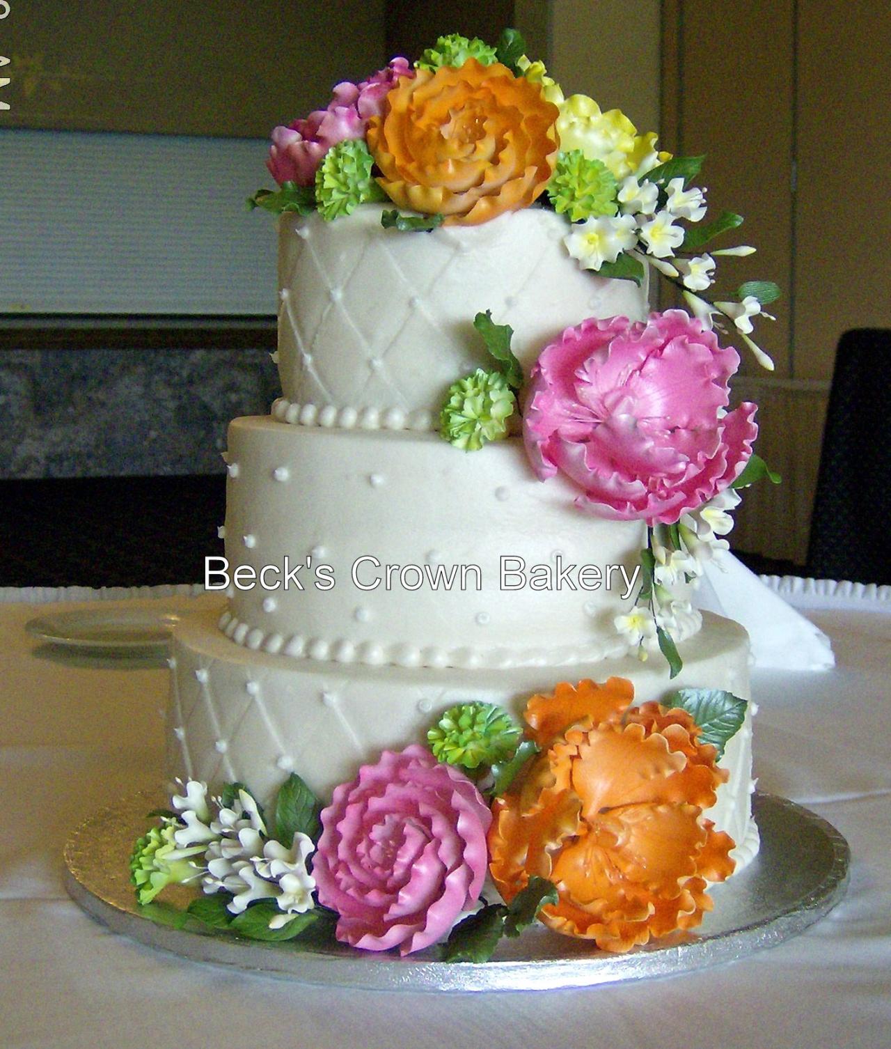 Beck's Crown Bakery Wedding cakes 2